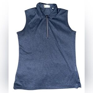 Callaway Navy Collar Womens Golf Shirt - Medium